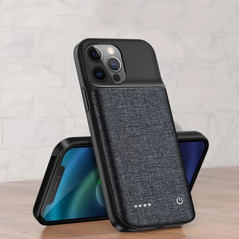 

Powerbank Case For iPhone 13 Pro Max 11 12 Pro XS Max XR 12 13 Mini Battery Cases 6800mAh Portable Charger Power Bank Cover