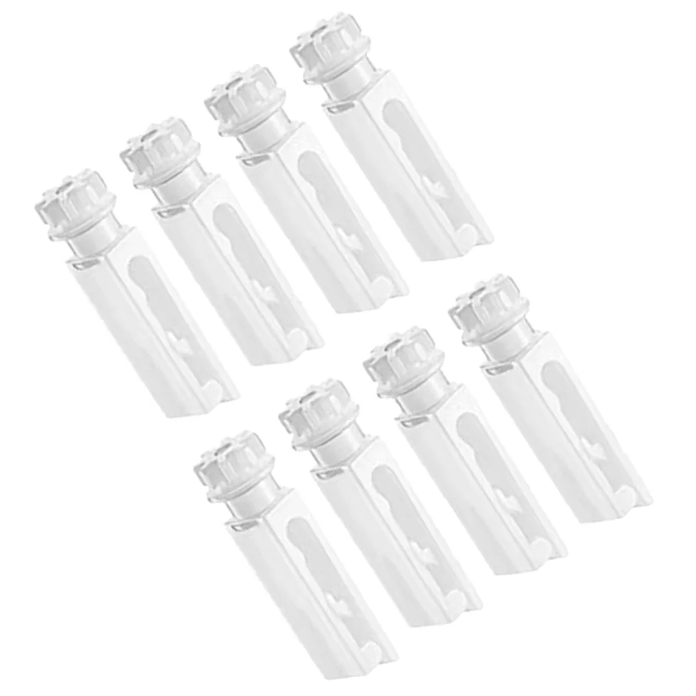 12 Sets Curtain Pulley Accessories Replacement Parts Vertical Blind Carrier Blinds Repair Tabs Clear Fixers Stems