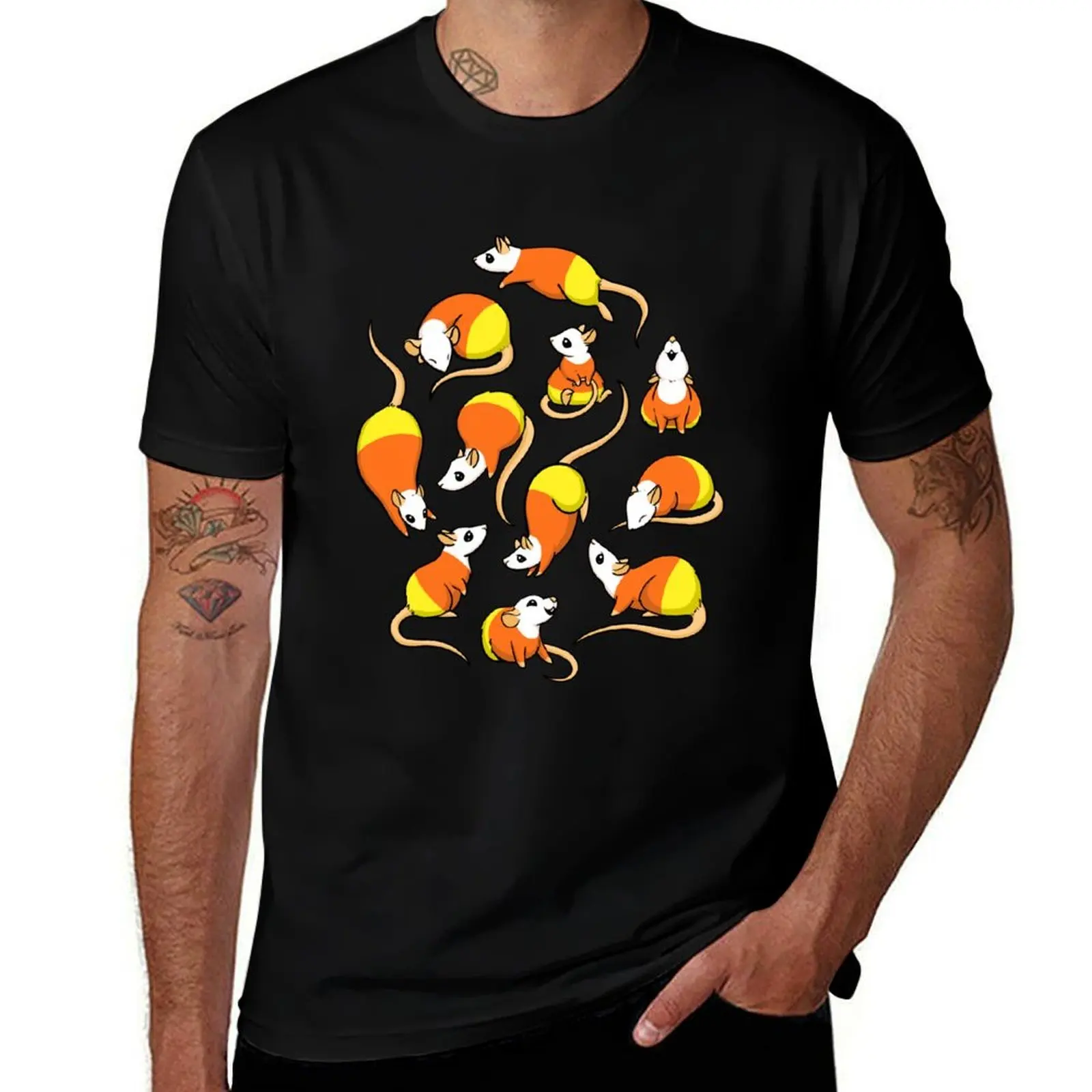

Candy Corn Rats T-Shirt anime t shirts oversize cotton t shirts high quality man t shirt cotton T-Shirt