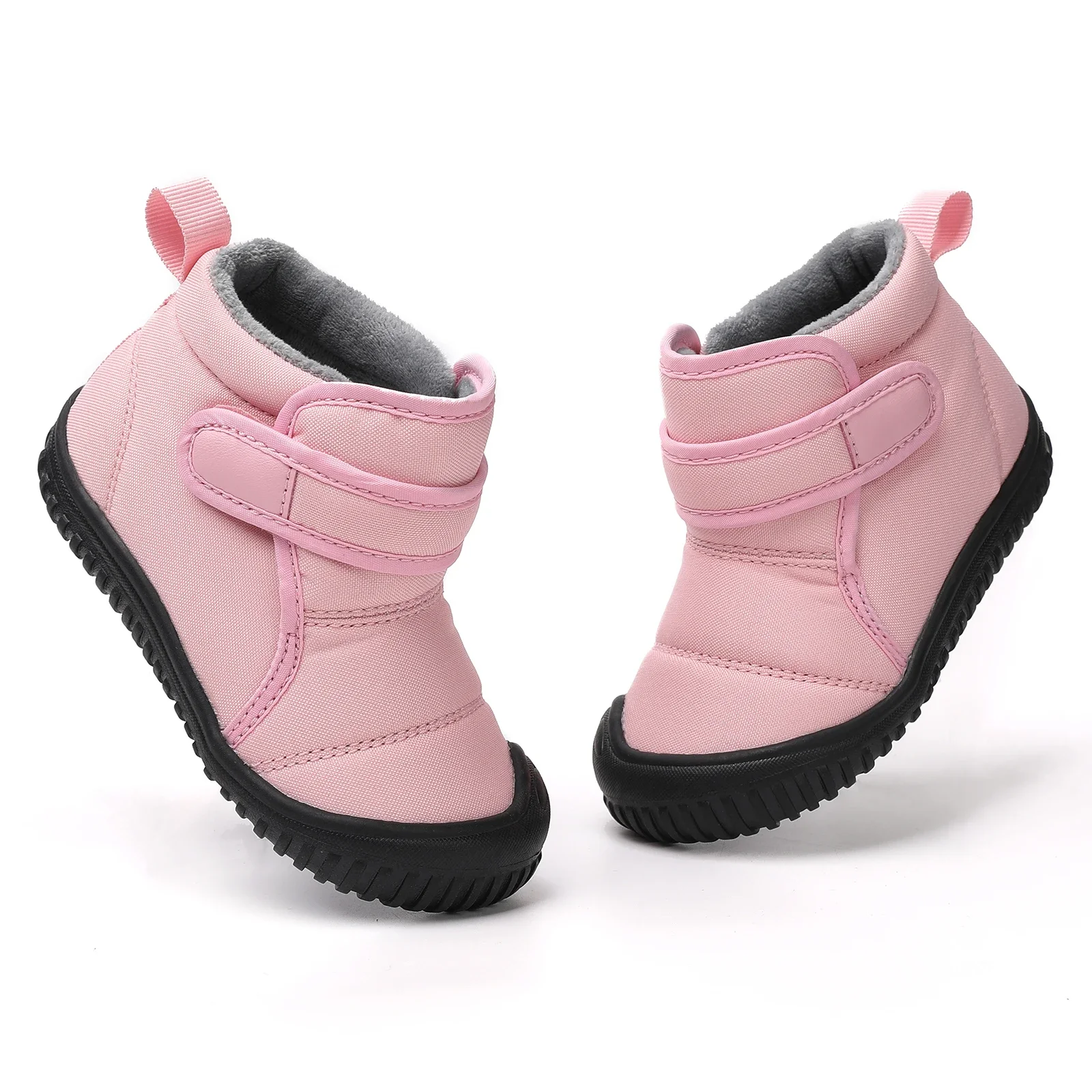 New 2024 Kids Snow Boots Girls Ankle Winter Boots Warm Plush Boys Fur Shoes Children Platform Boots Size 20-28