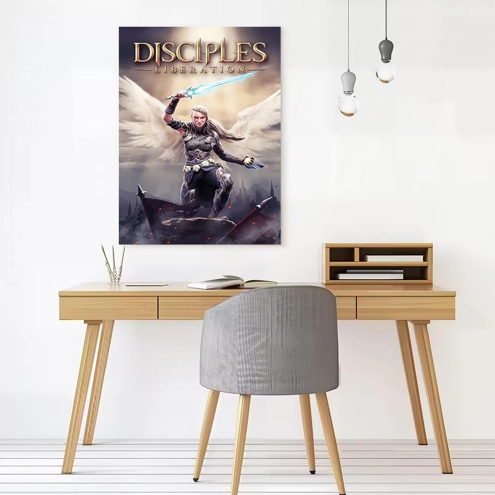Disciples Liberation Game Cover Art Printed Canvas Wall Art Customizable Paintings Poster Perfect Gift for Room Decorations the
