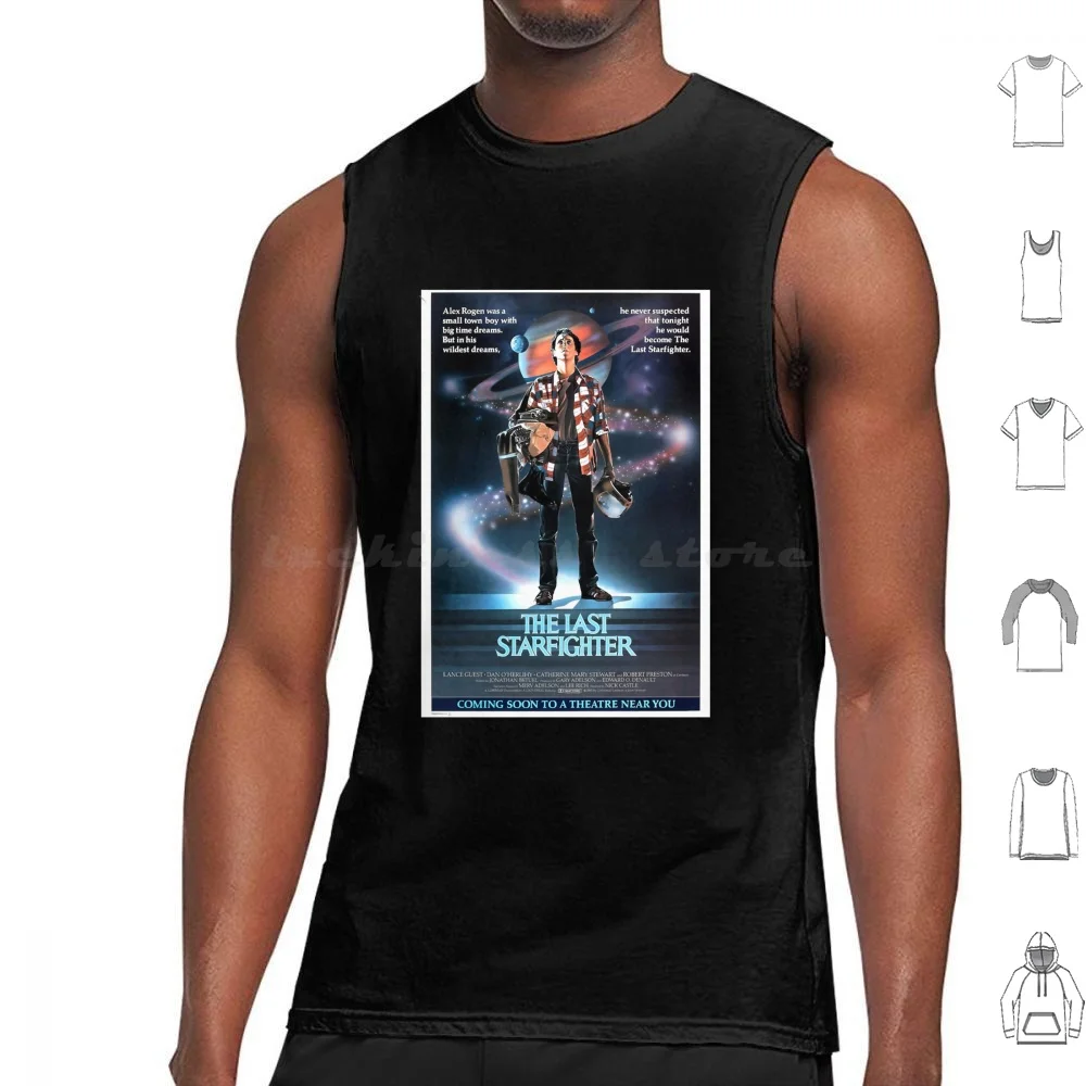 Music Vintage Retro The Last Starfighter Gifts For Music Fans Tank Tops Vest Sleeveless Music Vintage Retro The Last