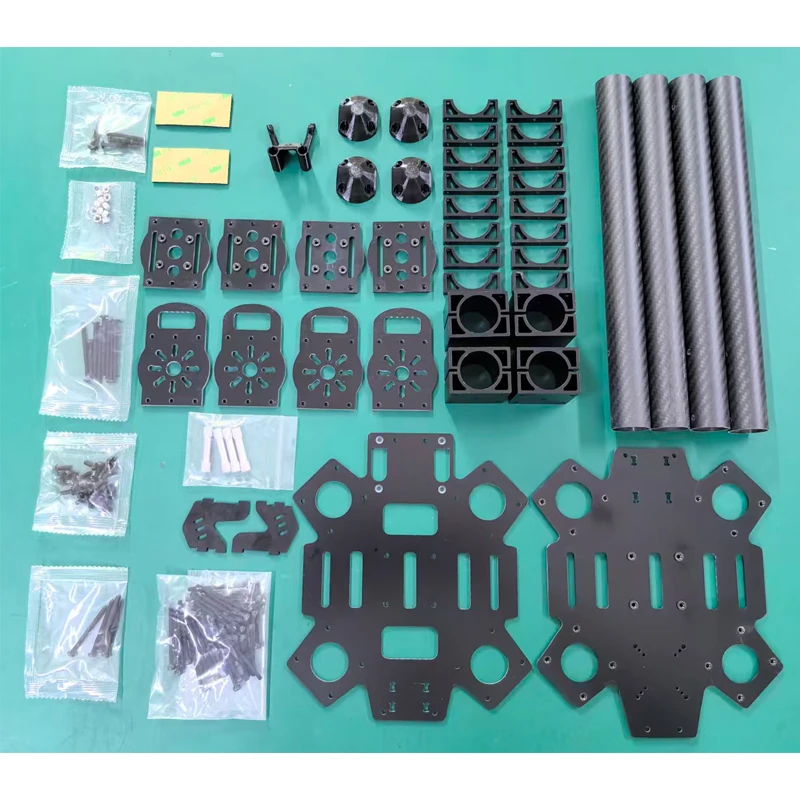 HTX 4 Axis 11/13/14/15 Inch Carbon Fiber Drone Rack Positive X-shaped Carbon Fiber FPV Drone Frame High Endurance Heavy-Duty