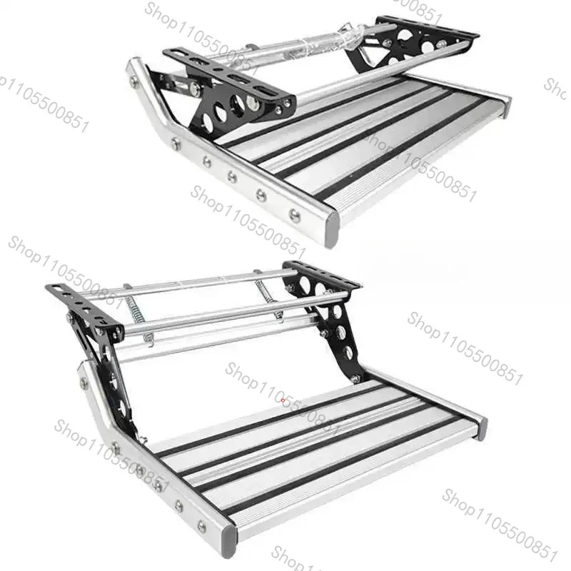 RV folding step trailer get on the bus welcome pedal