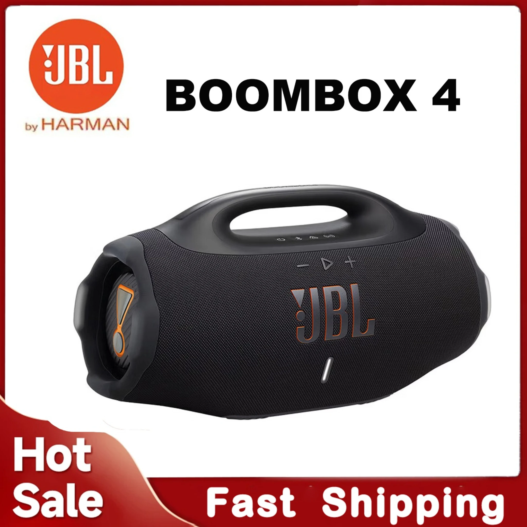 JBL Boombox 4 Portable Bluetooth Speaker IP68 Waterproof High Power Deep Bass Stereo Sound Outdoor Wireless Speaker Boombox4