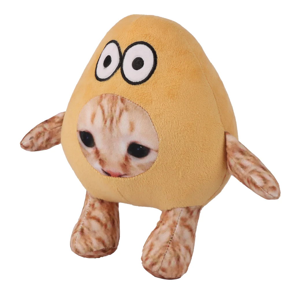 Kawaii Cartoon Alien Cat Plush Toys Anime My Pet Alien Pou Doll Stuffed Cat Toy for Kids and Collectors Christmas Birthday Gifts