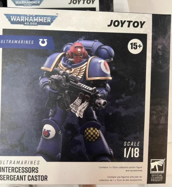 

【SF】JOYTOY 1/18 Action Figures Ultramarines Brother Veteran Sergeant Castor Anime Model Toys Gifts Collection