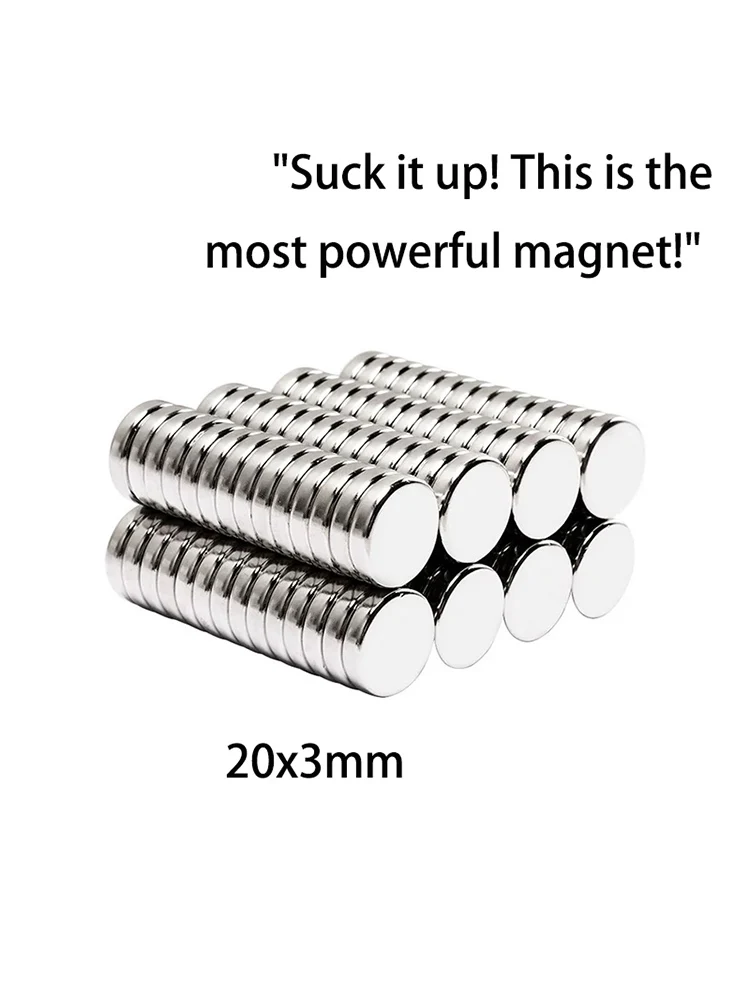 5 Stuks 20X3 Kleine Ronde Magneten Voor Koelkast Magneten Super Krachtige Neodymium Magneet N52 Magnetti Zeldzame Aarde Magneet