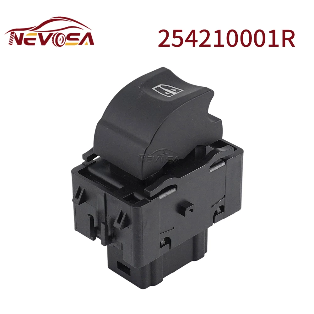 Auto For Renault Megane Dacia 254210001R 809602454 Power Electrical Window Switch Lifter Control Button Yellow Light 6Pins