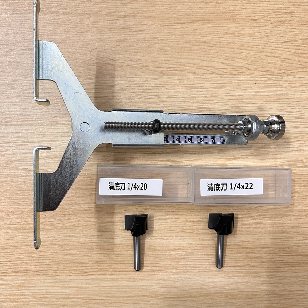 

Регулируемая направляющая линейка для триммера со шкалой, универсальная для нарезки пазов, изготовления петель и корпусов замков