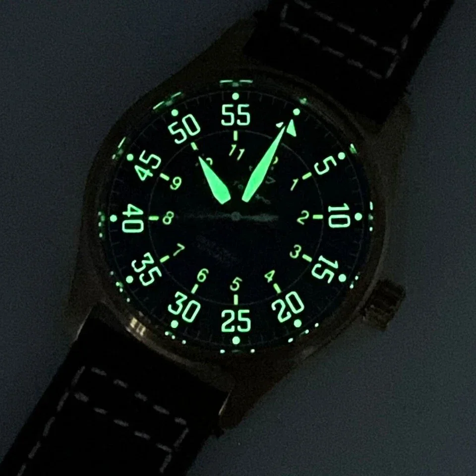20ATM Diver Tandorio 39mm Pilot Solid Cusn8 Bronze Sapphire Glass Miyota 8215 Automatic Mechanical Wristwatch For Men Lume