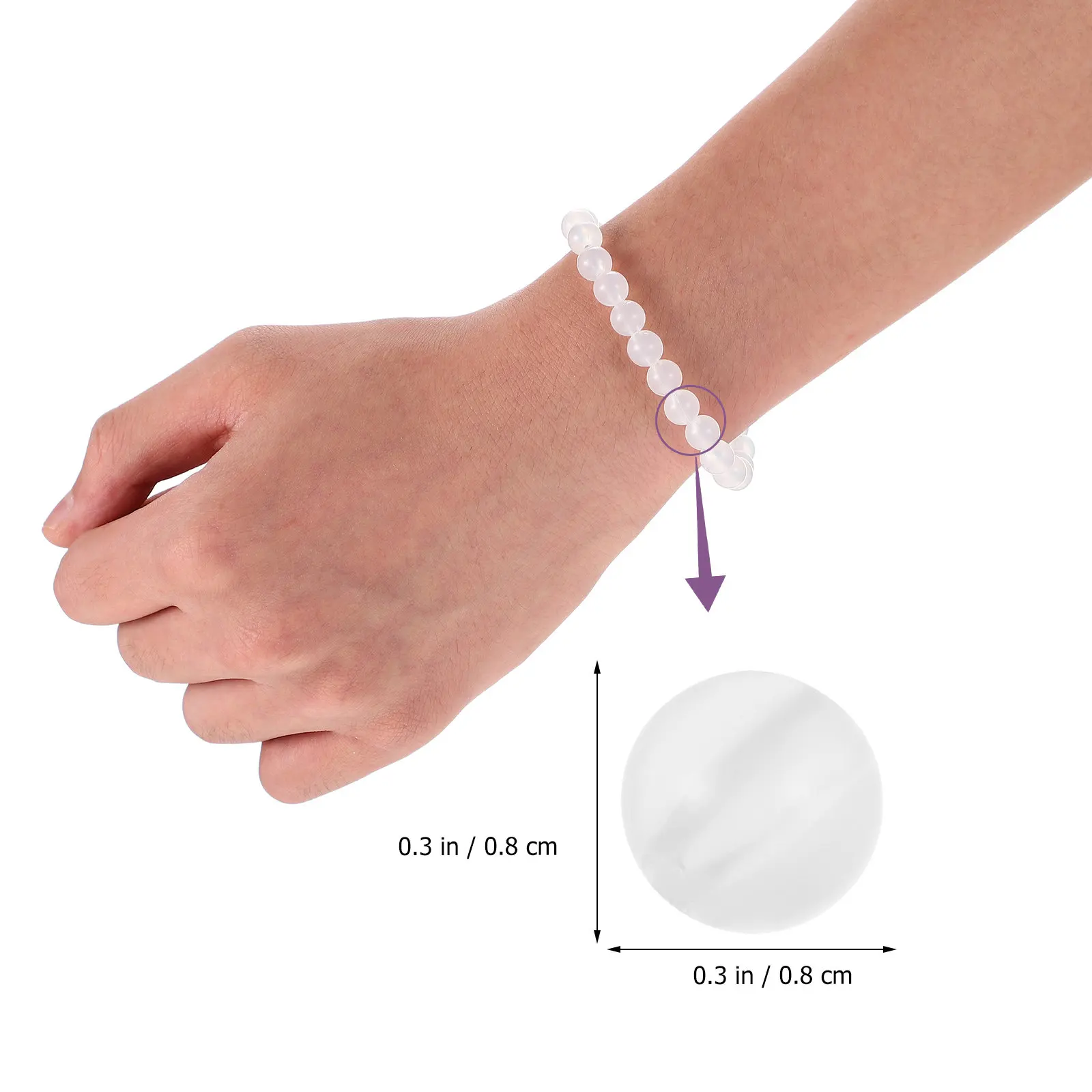 1000Pcs Color Changing Uv Beads Plastic Sun Beads for Necklaces Bracelets Craft Projects Educational Uv Detection Activity