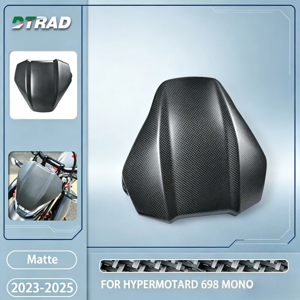 For Ducati Hypermotard 698 Mono 2023 2024 2025 Carbon Windshield Front Wind Screen