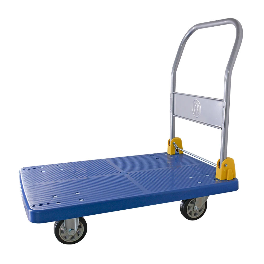 Folding carts Hand Truck Plastic Platform Trolley Folding Hand Cart Trolley 200 kg