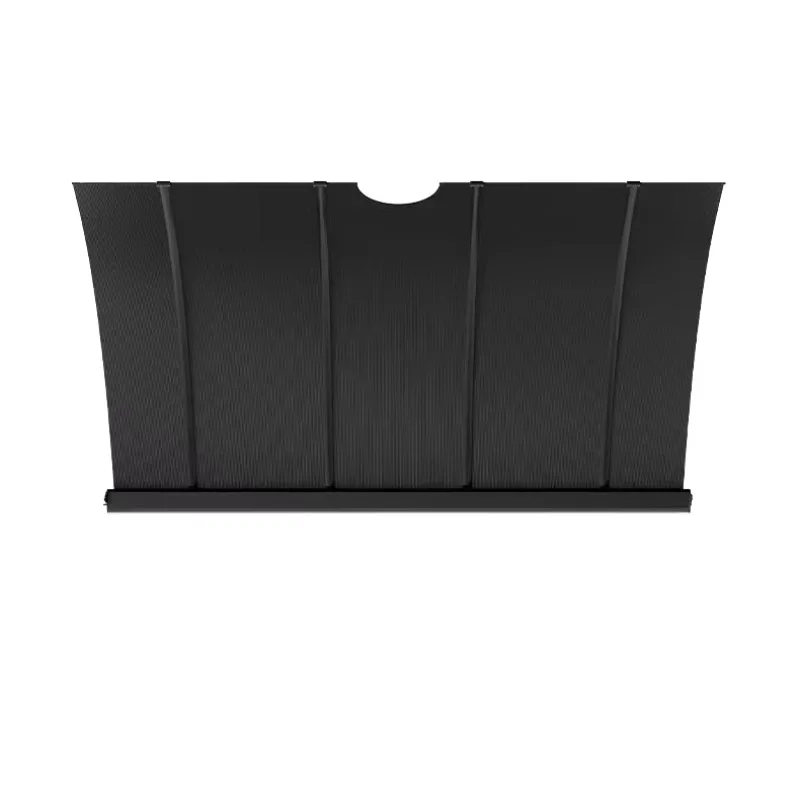 Universal Auto Electric Retractable Windshield Sunshade Heat Insulation Aluminum Foil Sun Curtain in Multiple Sizes 124-139CM