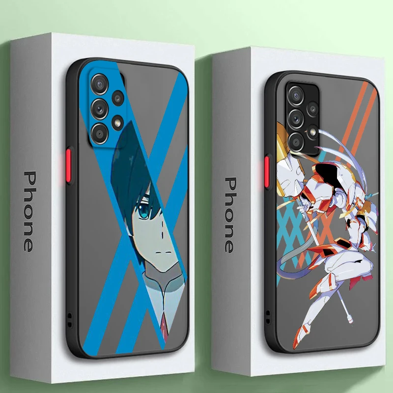 

D-Darling In The Franxx Art Anime Frosted Translucent For Samsung Note 20 A35 A03 A54 A31 A22 A34 A14 A24 A04 A55 5G TPU