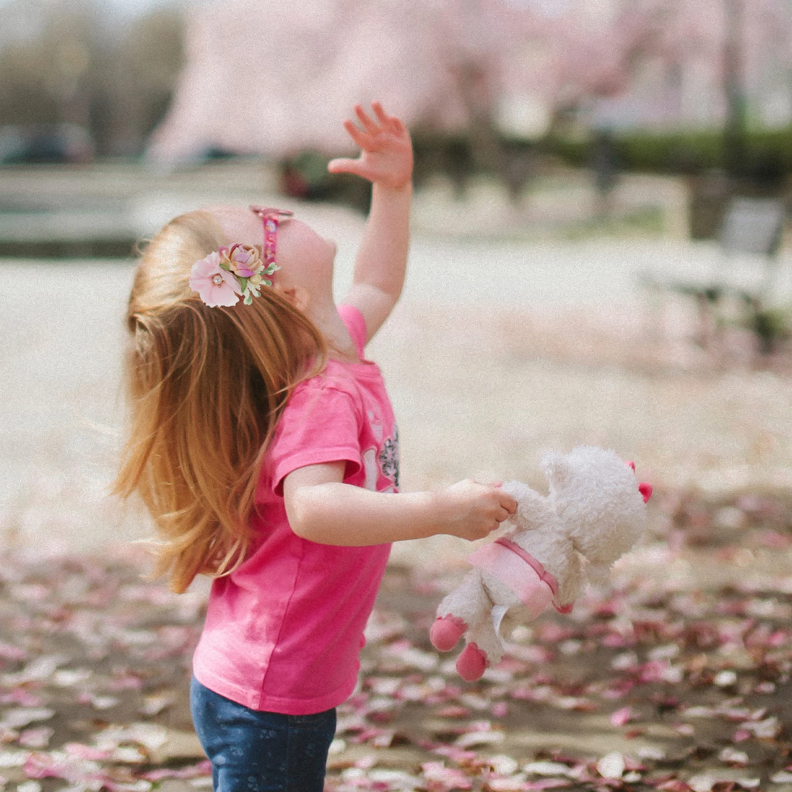 

3 шт., заколки для волос с искусственными цветами, красивые цветочные аксессуары для свадебной вечеринки, детские заколки для волос, многослойная ткань, имитация лепестков