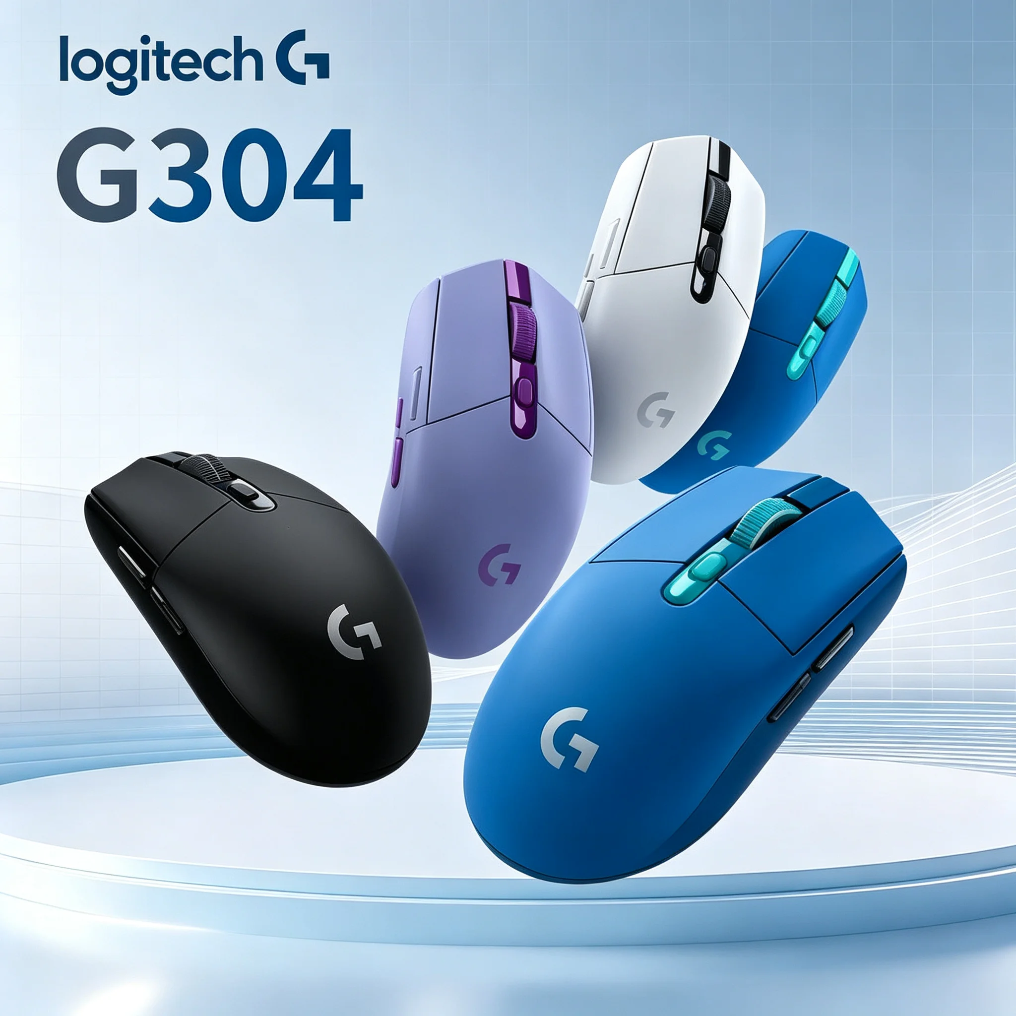 Logitech G304 G Series Wireless Gaming Mouse Smooth Operation Optical Sensor Long Battery For Daily Gaming Work