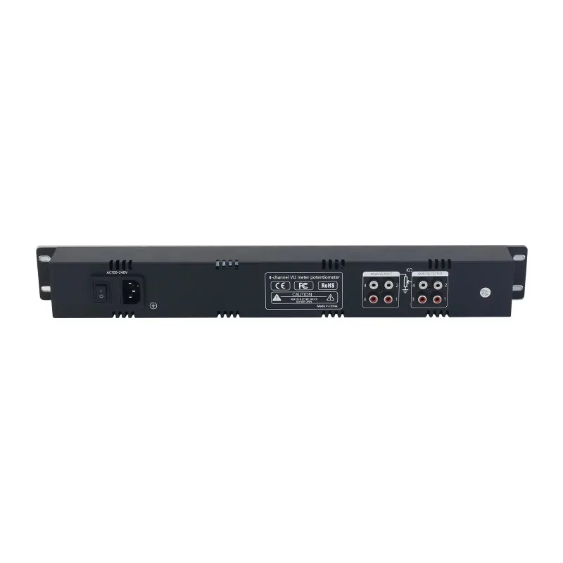 Multi-mode 4-Channel LCD VU Meter Volume Controller Built-in Digital Volume Potentiometer Support Spectrum Display