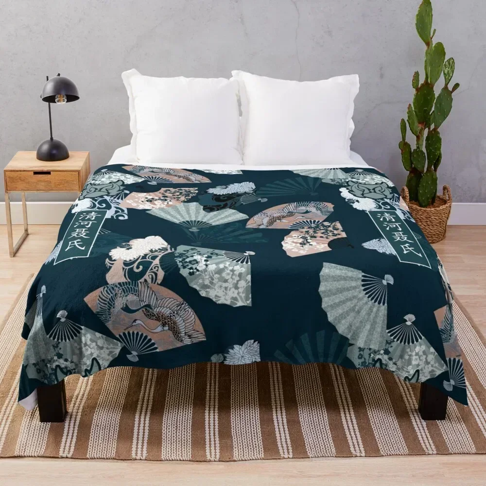 Qinghe Nie Sect The Untamed [Huaisang] Throw Blanket blankets ands Decoratives Beach Hair Blankets