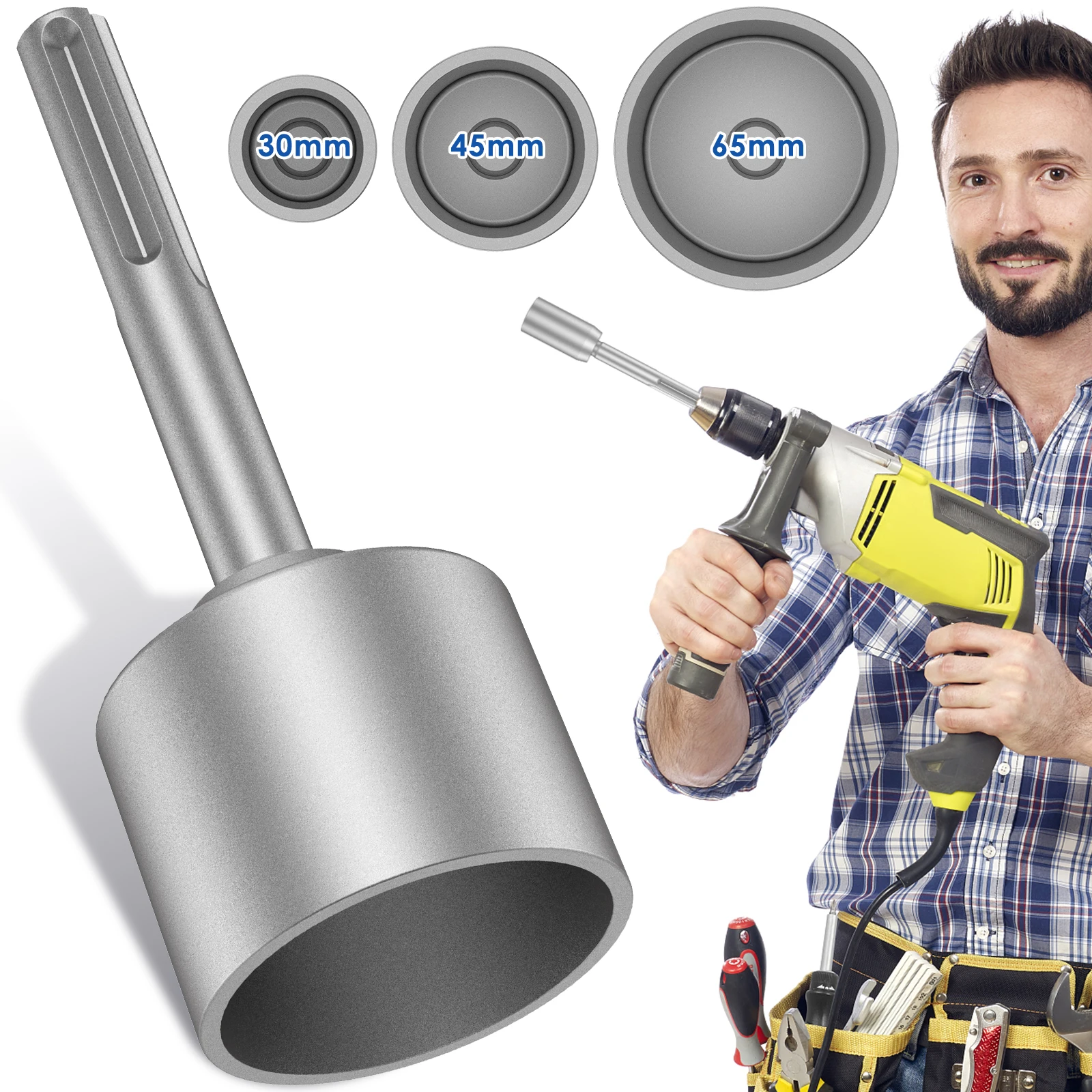 1 шт., адаптер для электродрели, 30/45/65 мм