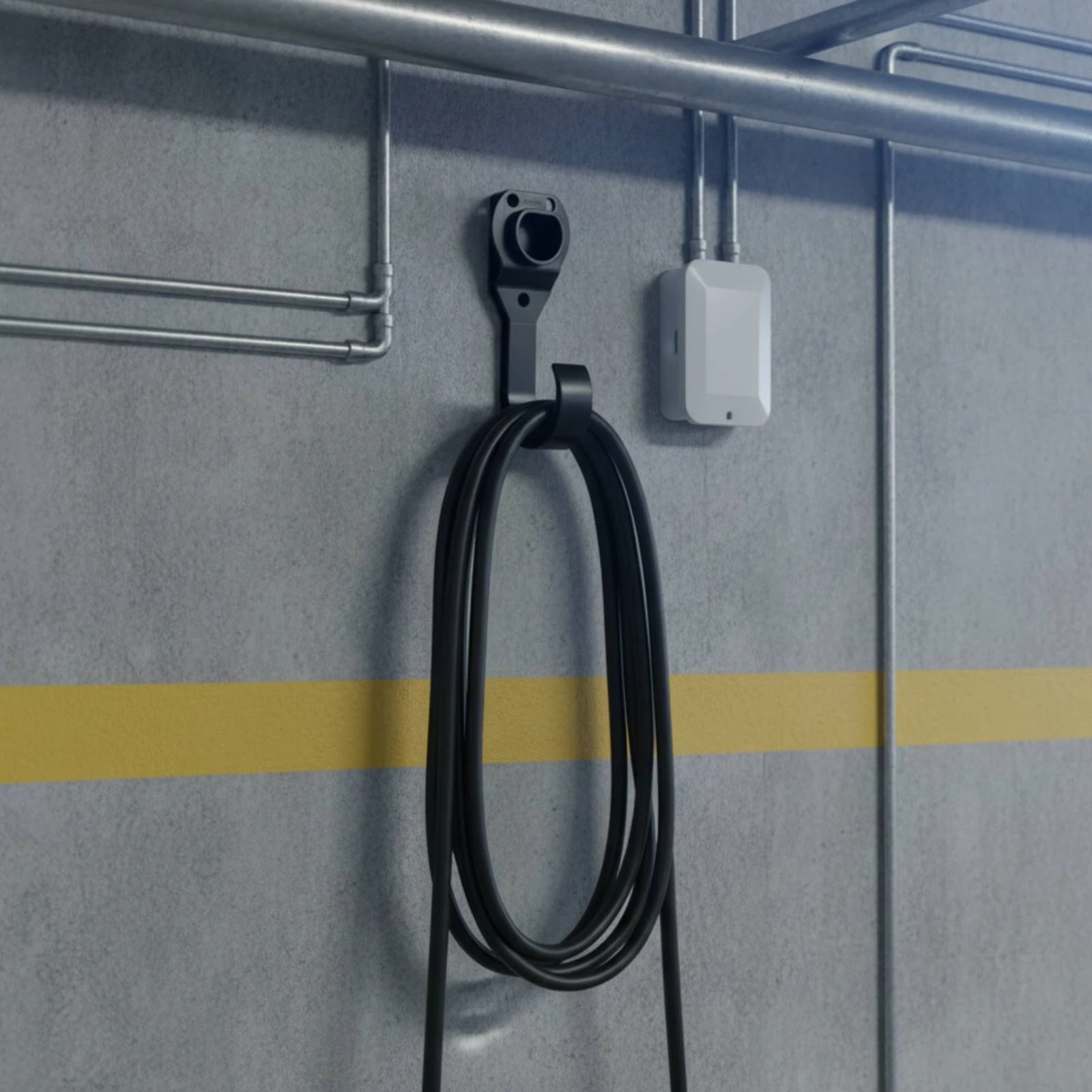 

Charging Holder Space Saving Electric Vehicle Charger Dock Charger Holder Tangle Avoidance Vehicle Accessory Heavy Duty