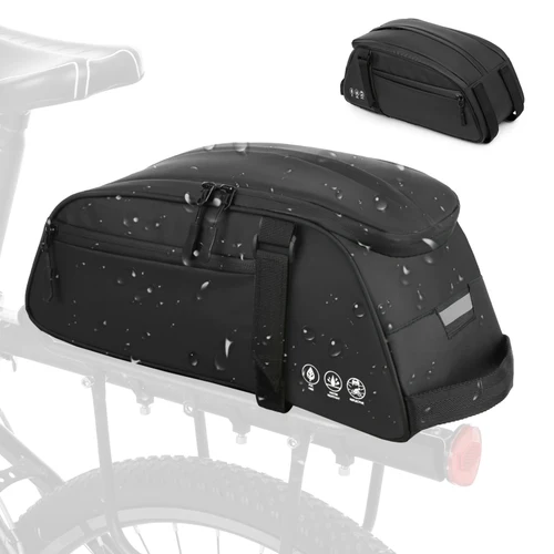 Bolsa reflectante para asiento de bicicleta de montaña, portaequipajes trasero impermeable para bicicleta, portabicicletas, portaequipajes trasero para ciclismo, debe bolsa, accesorios para ciclismo