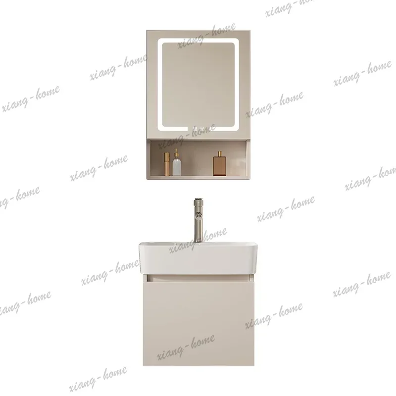 PG Narrow White Cupboard Buffet Toilet Gadgets Modern Perfume Vanity Mirror Cupboard Sink Space Saver Gabinete Salon Furniture