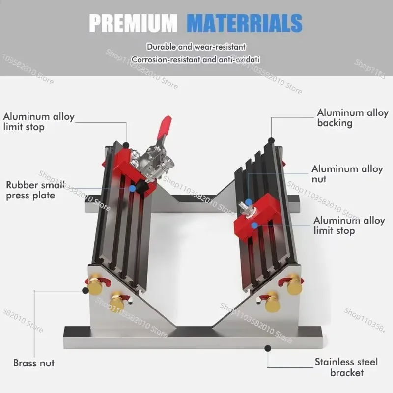 New Drawer Clip Positioner Multi-Size Adjustable Aluminum Alloy Right Angle Wood Product Clip Adjustable Spline Clip