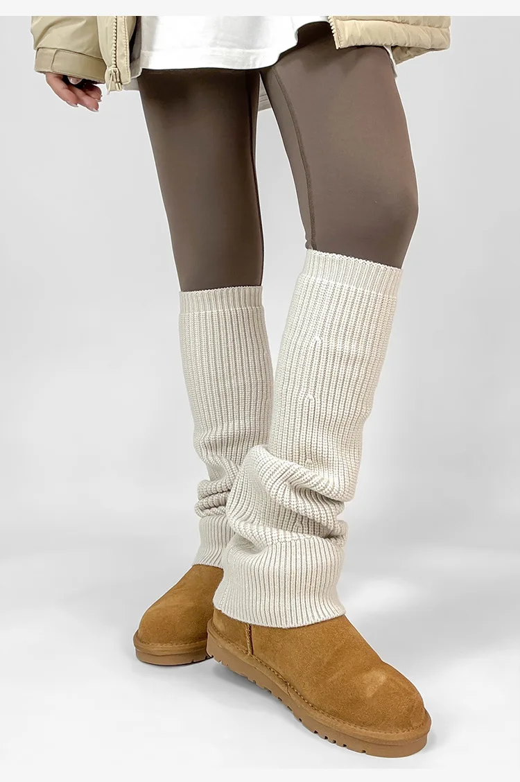 New Women's Leg Warmers Knitted Winter Thick Thermal Long Socks Slouchy Boot Cuffs Yoga Pilates Solid Color Cozy Casual Wear​