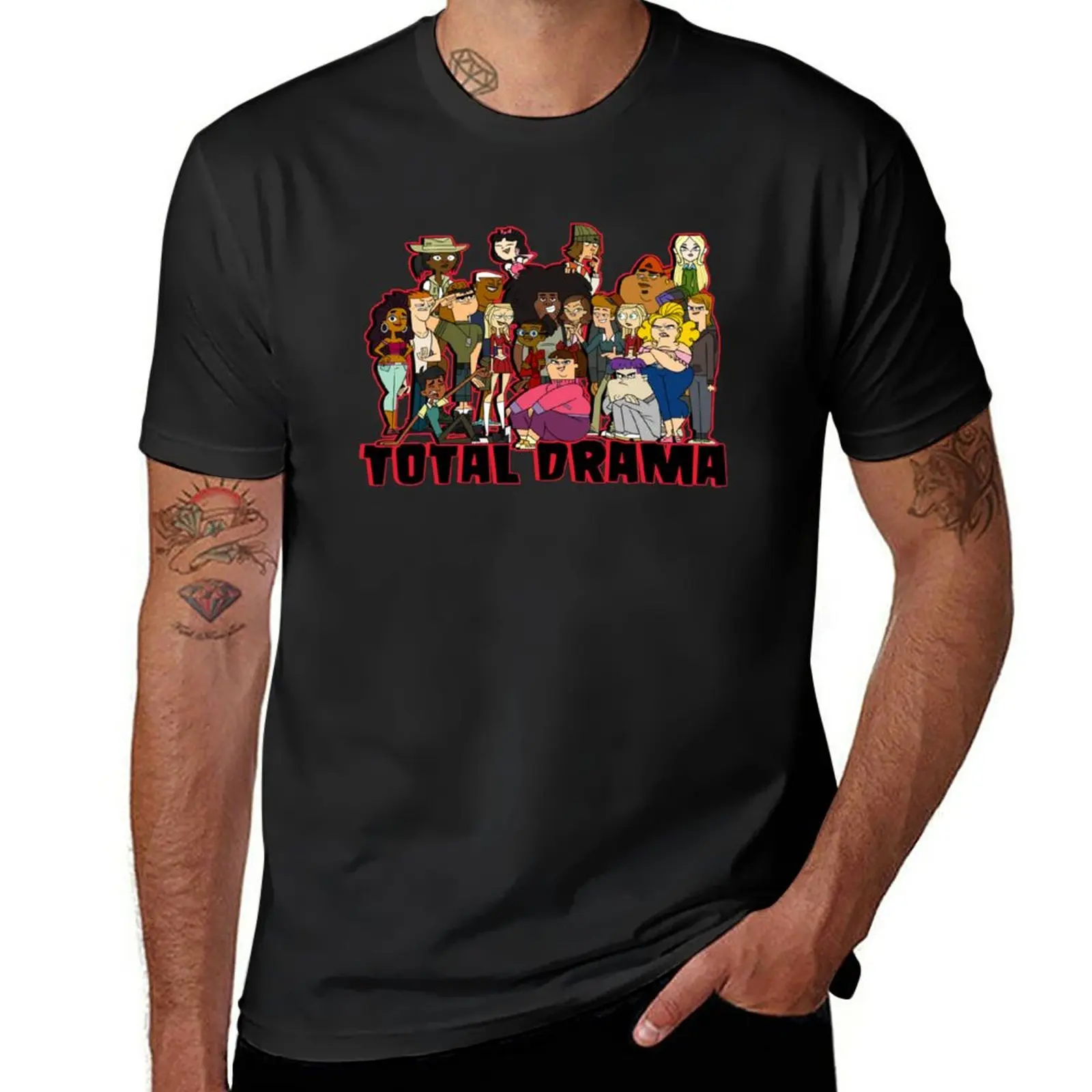 

New Total Drama T-Shirt hippie clothes black t shirts vintage t shirt summer clothes t shirts for men cotton