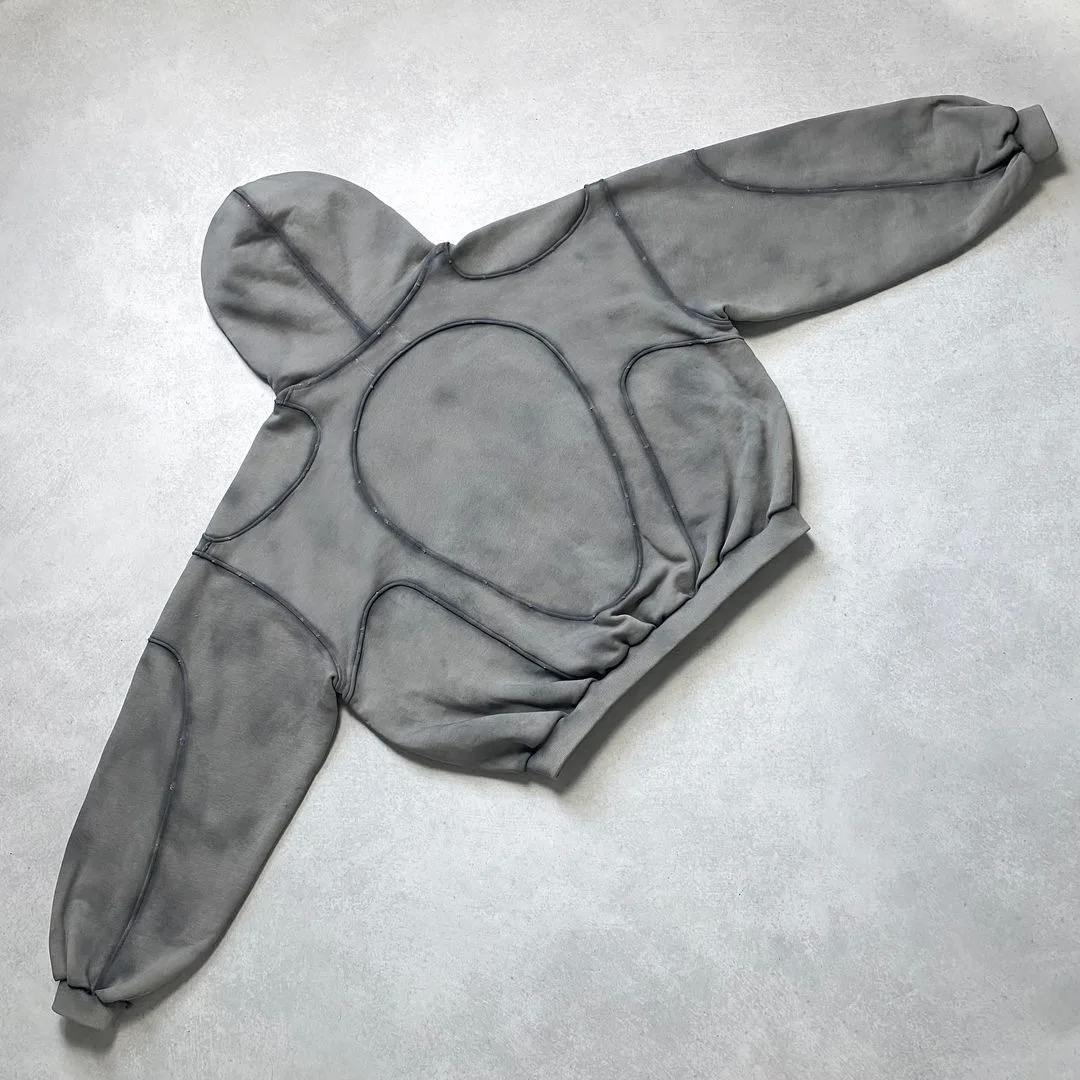 New autumn and winter gothic hoodie with tailored outerwear design y2k trendy Harajuku hip-hop winter warm top hoodie