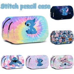 Stitch Pencil Case Multi Layer Stationery Box Organizer per cancelleria per ufficio per Teen Girl Boy Stationery Organizer materiale scolastico