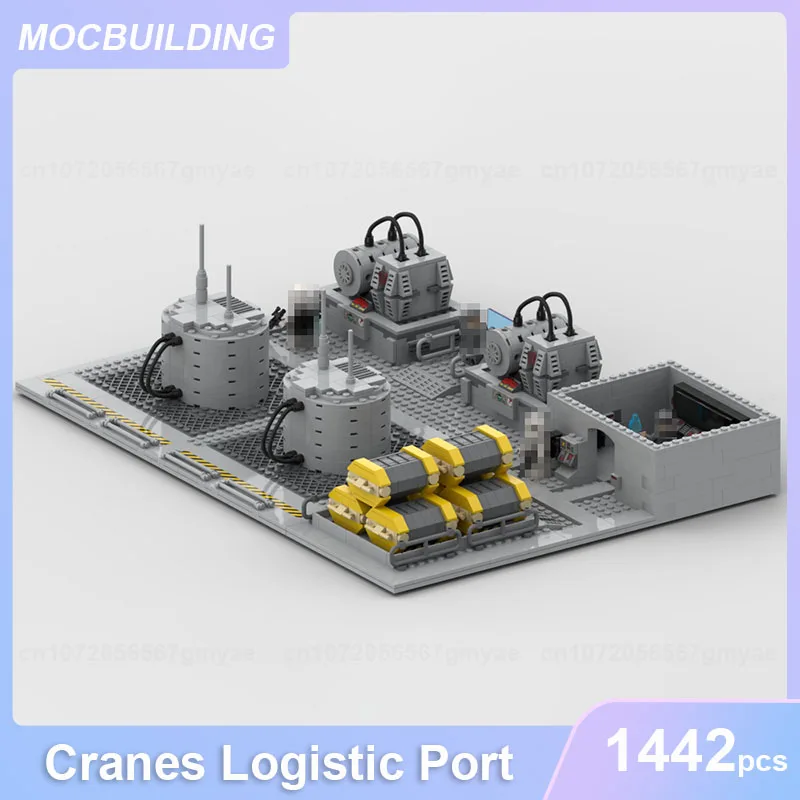 Imperial Checkpoint or Cranes Logistic Port or Landing Platform MOC Building Blocks Display Model Bricks Assembly Toys Gifts