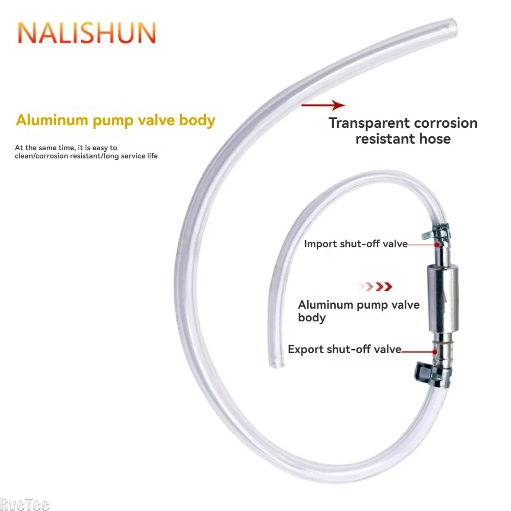 Clear Oil Extraction Pipe Brake Bleeder Kit One-Way Check Valves Quick-Connect Brake Bleeder Hose