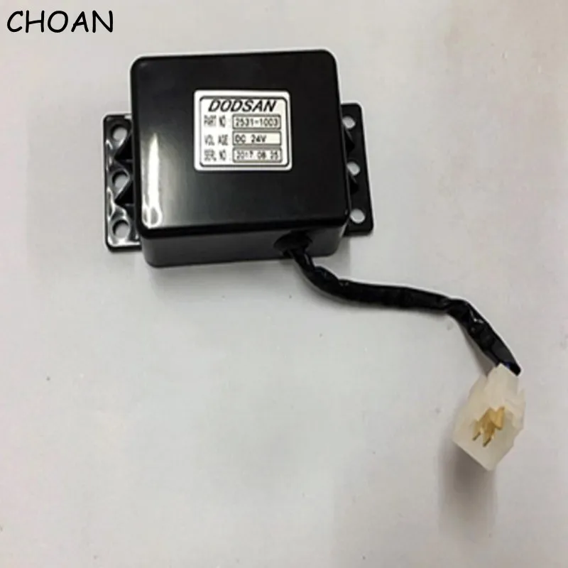 

2531-1003 Time Relay Controller Starter 24V for Doosan DX300LCA Excavator Construction Machinery Repair Replacement Parts