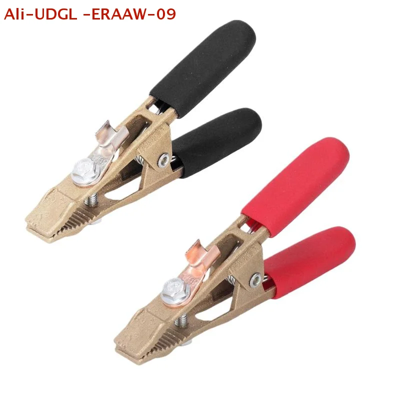 1Pcs 260A Brass Grounding Work Clamp Electric Argon Arc Welding Pliers A Shape Earth Wire Clamp Grounding Work Clamp