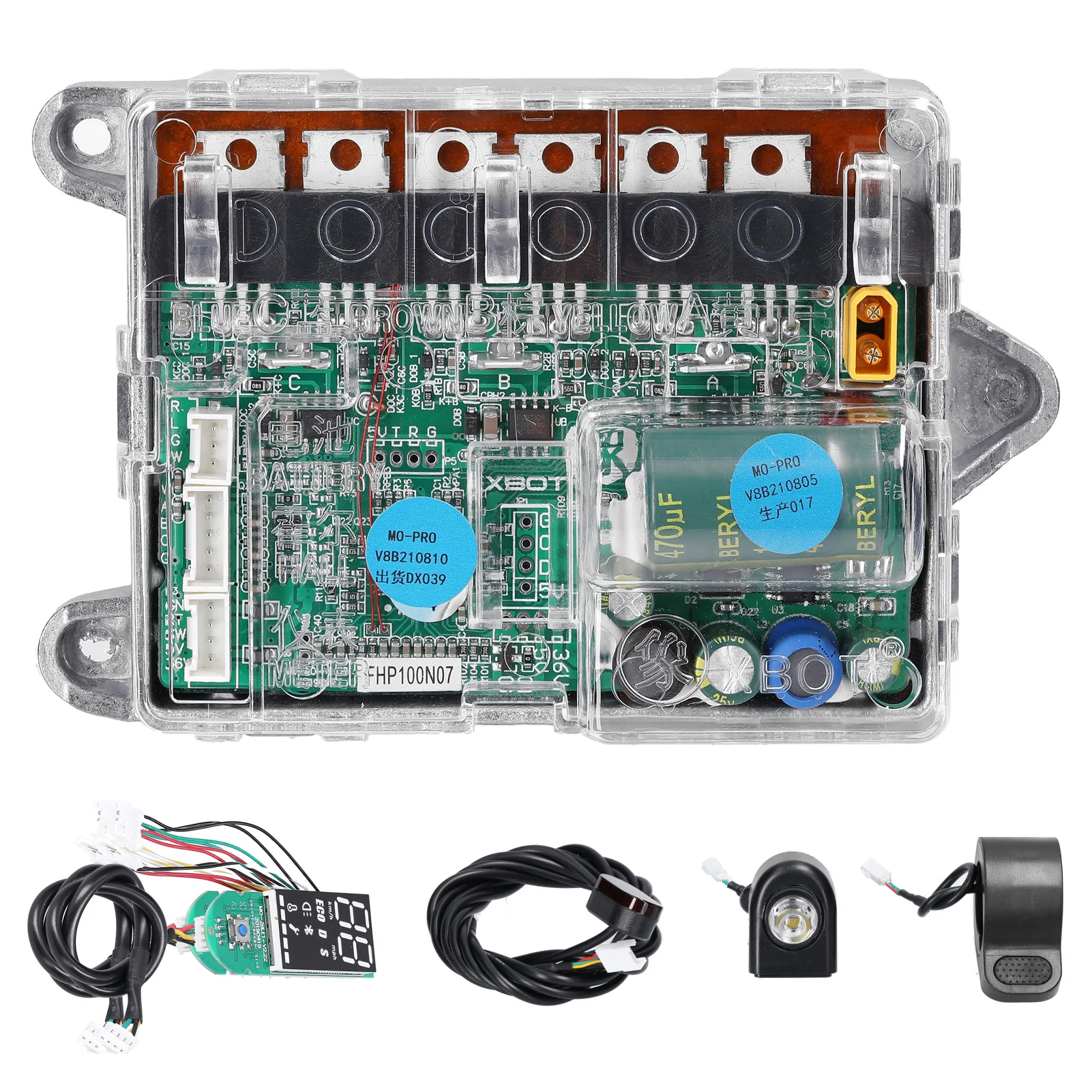 Electric Scooter Motherboard Controller Suite Power Supply BT Digital Display with Accelerator Front and Rear Light for M365/PRO