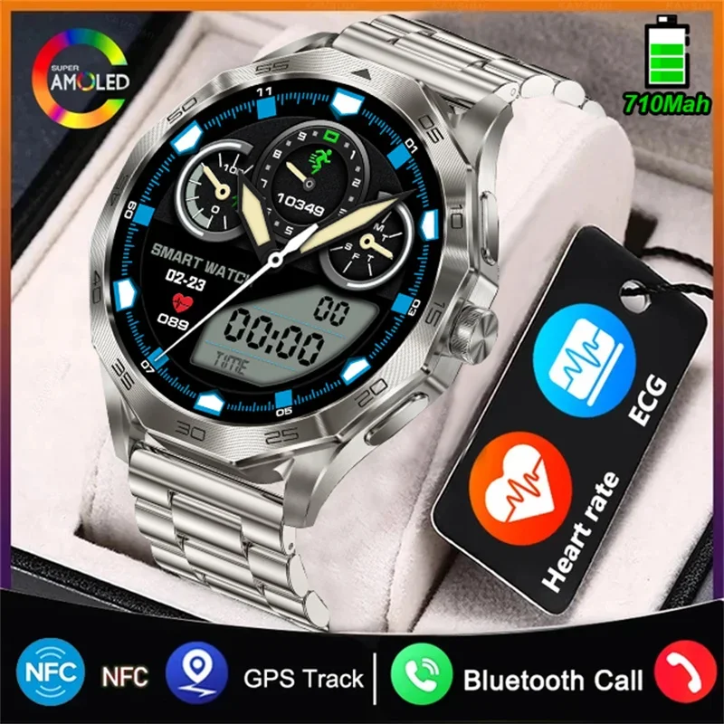 

DA03 2025 New Smart Watch for Men - 1.85" HD AMOLED Screen, GPS Enabled, Bluetooth Call & Comprehensive Health Monitoring