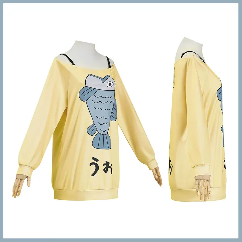 Costume de Cosplay Anime DA DAN Ayase Momo, perruque Dandadan, sweat à capuche jaune, robe de maison pour femme adulte, Costume de fête Sexy quotidien 5ftu ^ 5ftu ^