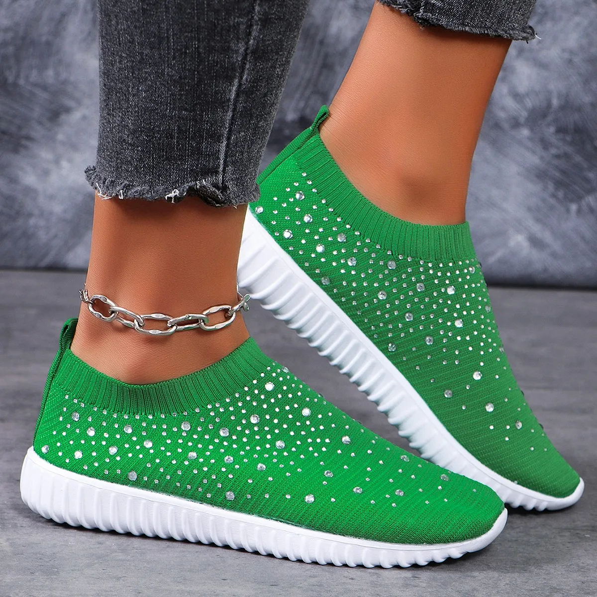 Women Flat Sneakers Spring and Autumn Comfortable Loafers Casual Round Toe Shallow Sneakers Fashion Outdoor Shoes for Women