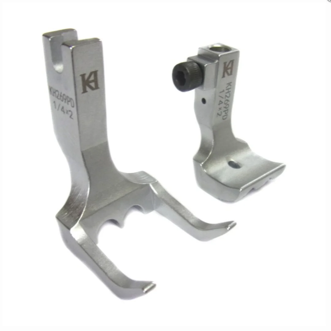 

Насадка для шитья KH269PD с двойным пазом для тесьмы и отверстием для иглы посередине, подходит для швейной машины Durkopp 269