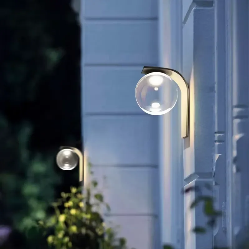Landscape Villa Courtyard LED Decorative Wall Light Porch IP65 Waterproof Solar Garden Lights Indoor Outdoor Wall Lamp