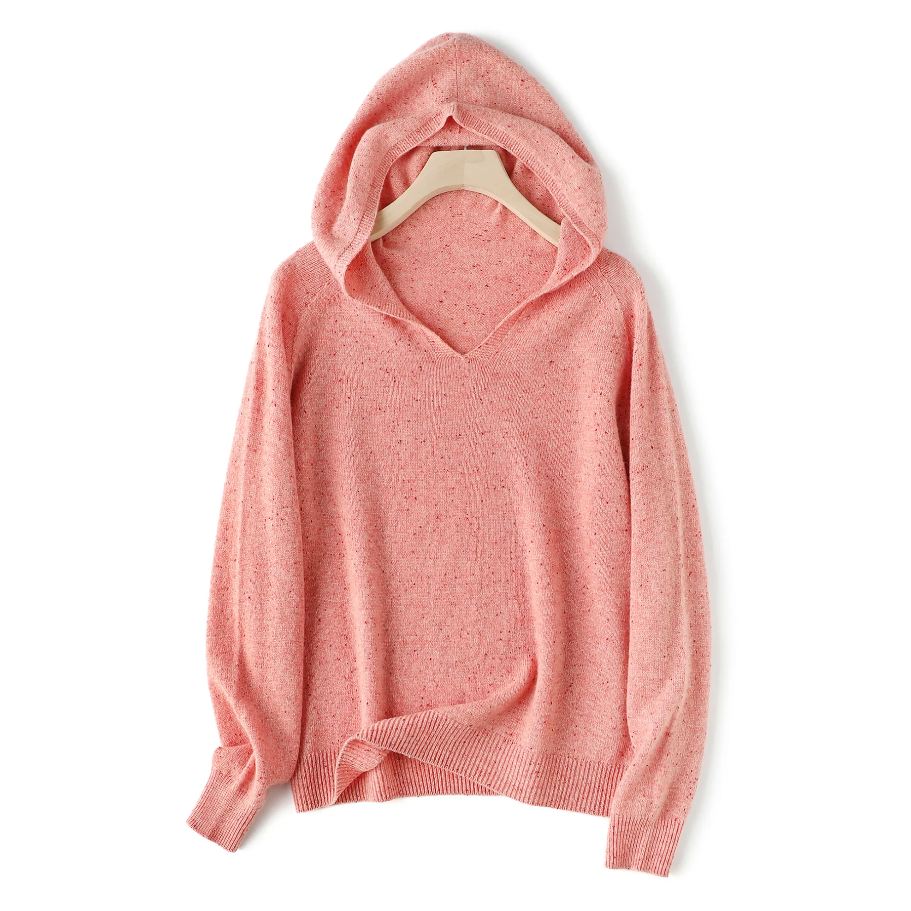 เสื้อสเวตเตอร์ขนแกะแท้ 100% รุ่น Winsleter ดีไซน์หรูหรา มีฮู้ด แขนยาว แฟชั่นผู้หญิง สไตล์ลำลอง ถักไร้รอยต่อ คอลเลคชั่นฤดูใบไม้ร่วง 2025 รุ่น T5O805CC