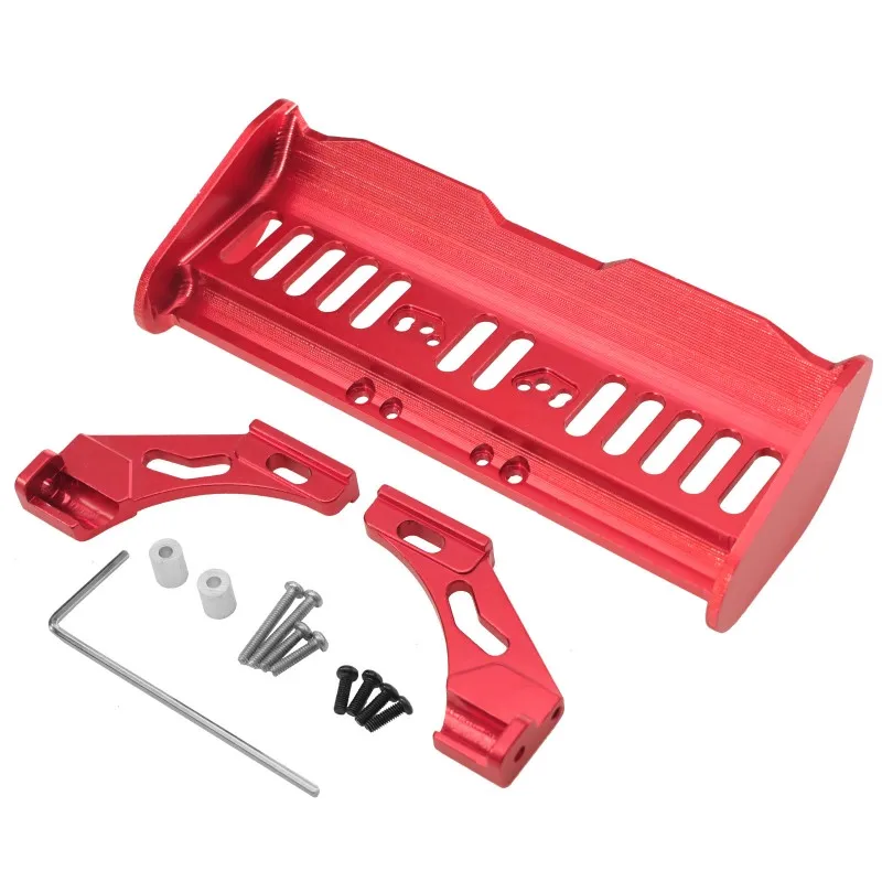 Daily Sale AM-X12 RC Car Tail Wing Kit For Wltoys 1/14 1/12 Scales 144001/144010 144016 124007 Riaario 14001R 14001T Upgrade Tai