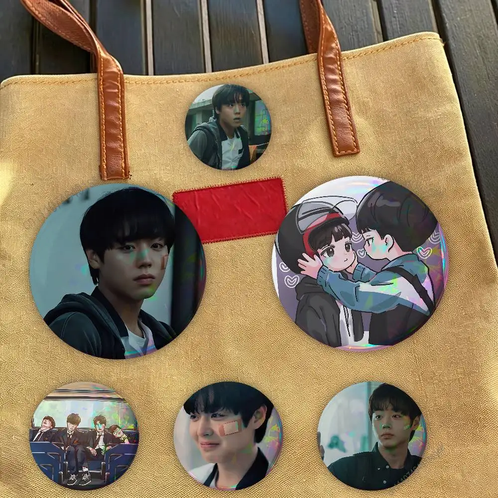 

K-drama W-Weak H-Hero Badge Pins For Friend, Backpack, Clothing, Collectible Accessories, Jewelry Gift