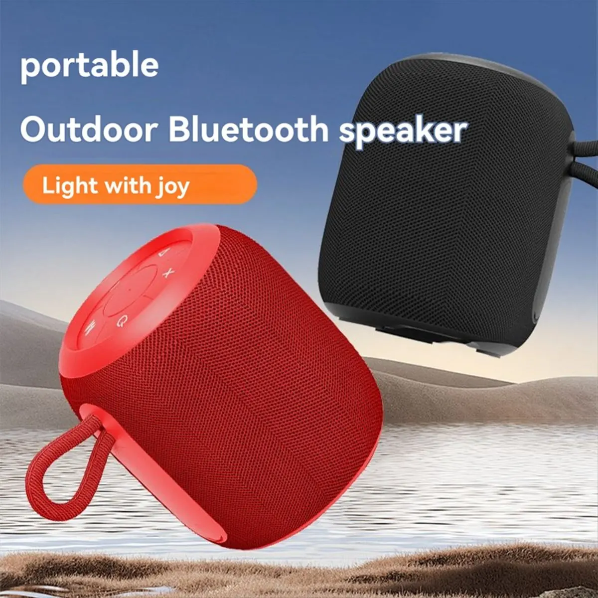 【~ New Y24A】Outdoor Portable Bluetooth Speaker Wireless Small Subwoofer Multi-Function Bluetooth Speaker Black