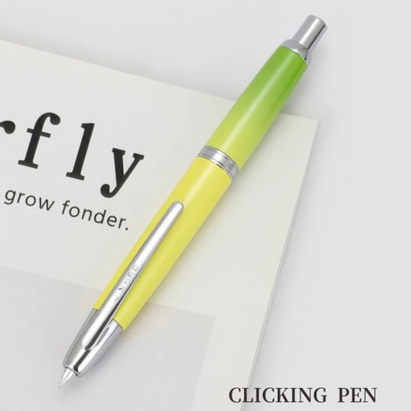 A+ Jinhao 10 Press Retractable Fountain Pen EF/F Nib Gradient Green Writing Pen