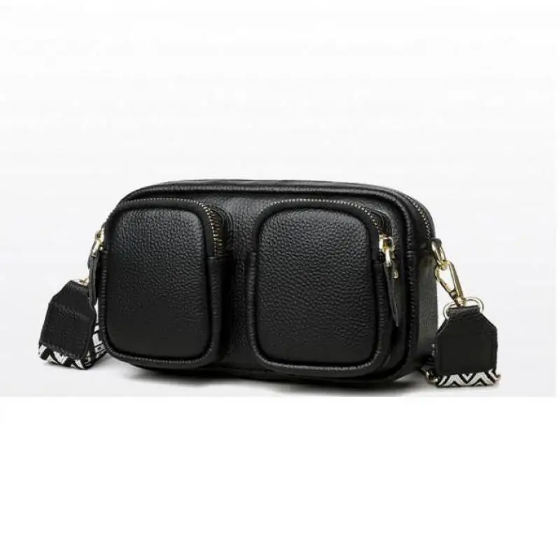 

High-quality Cow Leather a classic and fashionable women's small square bag Genuine leather a versatile crossbody women's bag