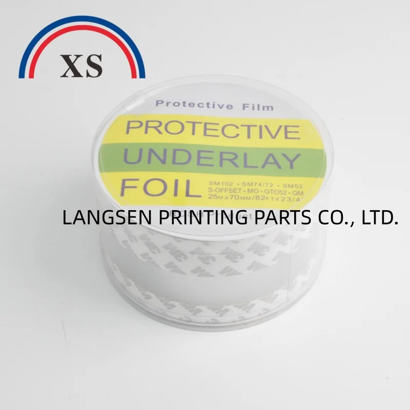 00.472.0006 Protective Underlay Foil 70mmX25meter per roll SM74 SM102 Heidelber Printing Parts